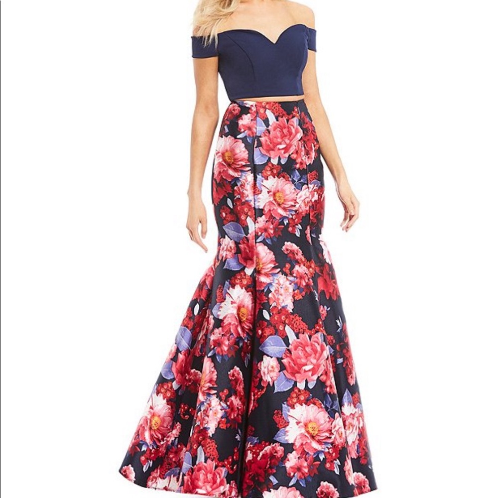 Beautiful B. Darlin floral prom dress